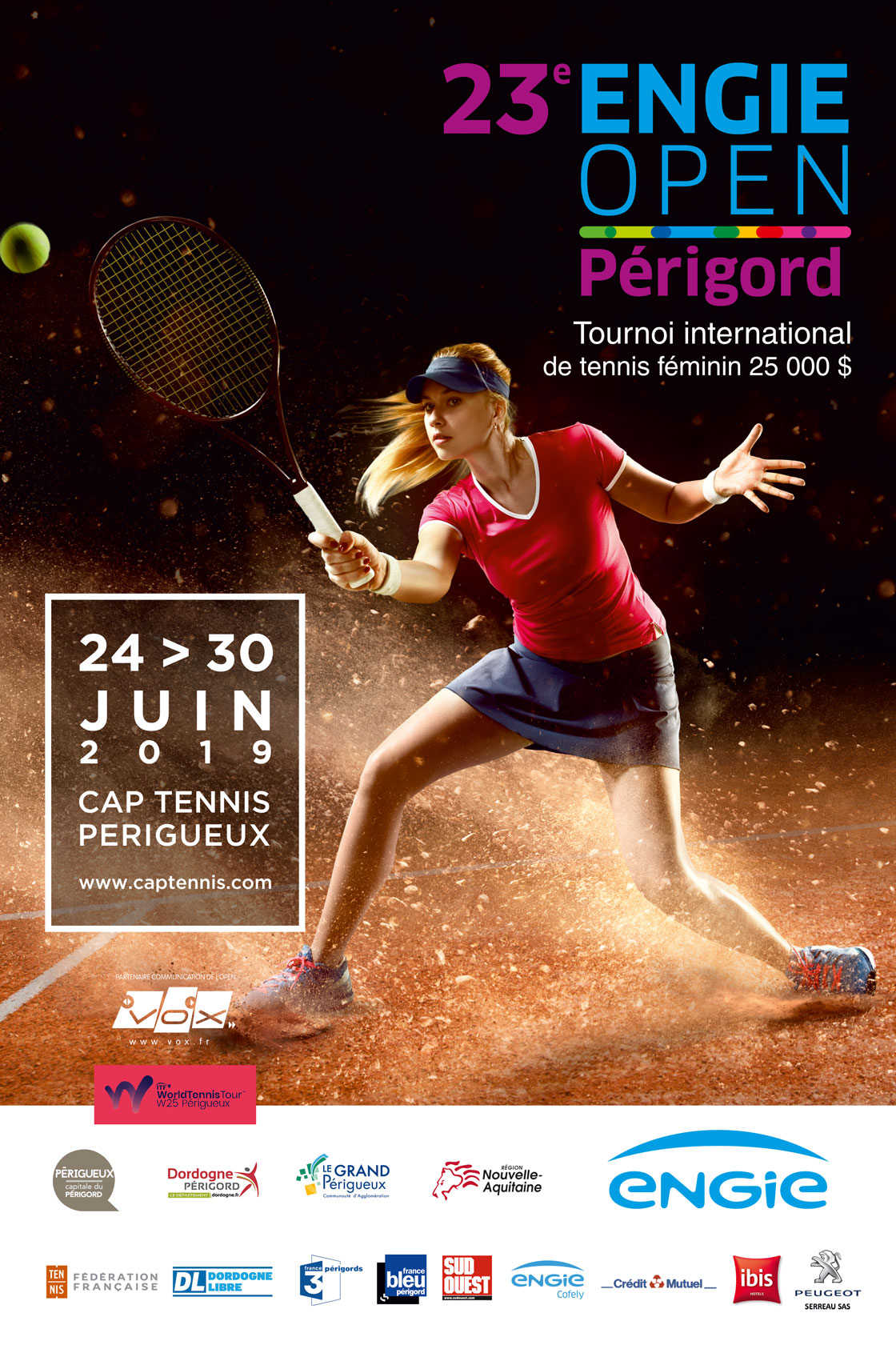 Affiche officielle - 23e Open Engie du Périgord